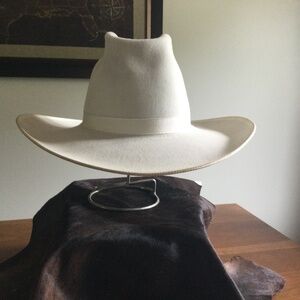Vintage Bailey 5X  Cowboy Hat, Size 6 7/8 cream